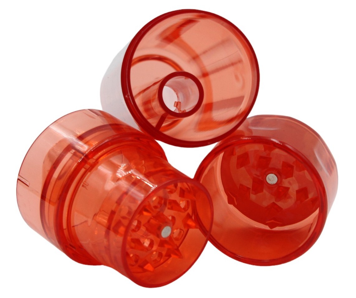 Red Flower Tower Herb Grinder Cone Filler 3-in-1 Roller