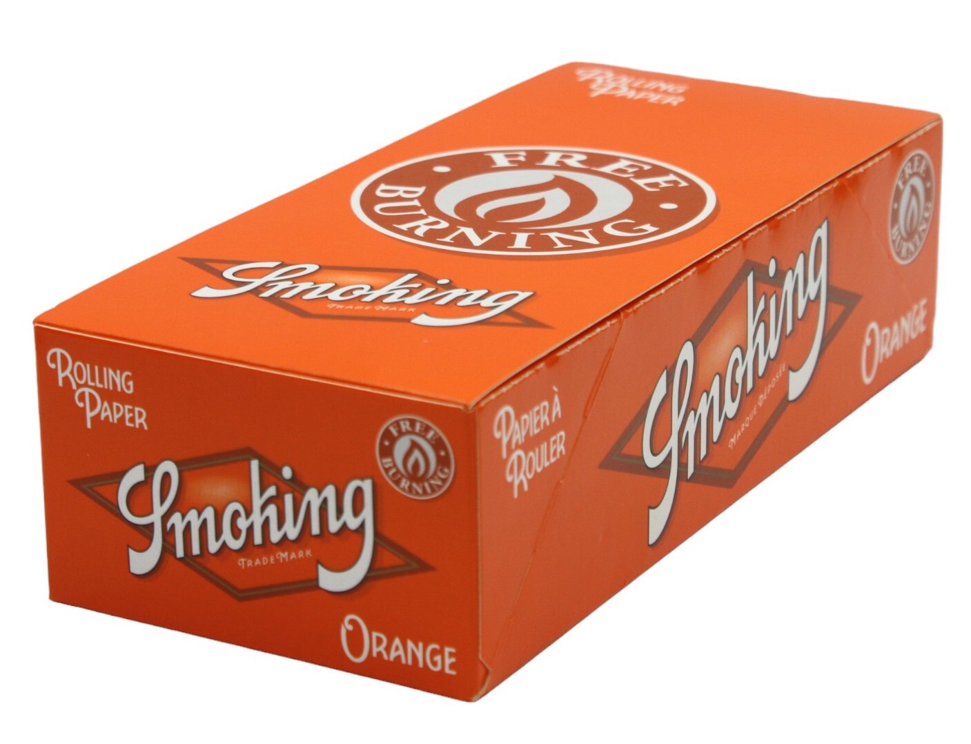 Box of 25 Free Burning Papers Orange (120 Leaves)