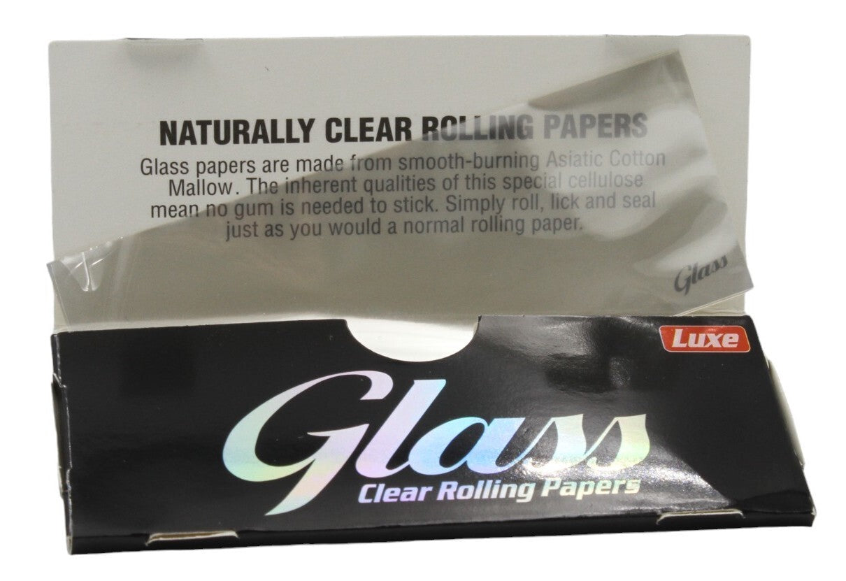 Glass Clear Rolling Papers King Size Slim Natural (40 Leaves)