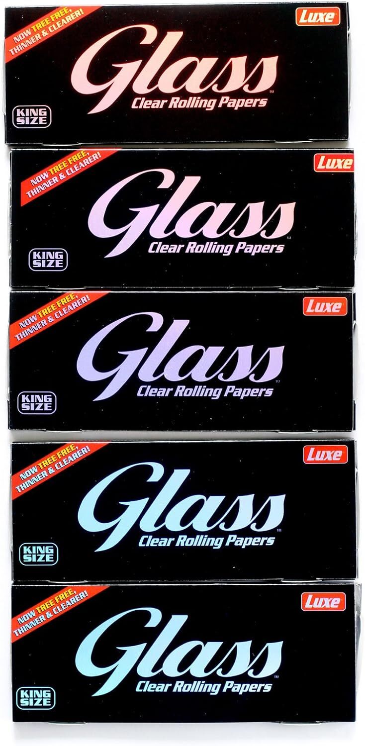 Glass Clear Rolling Papers King Size Slim Natural (40 Leaves)