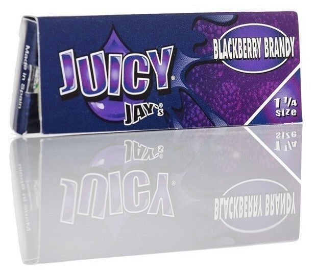 Juicy Jay Blackberry Brandy 1 1/4 Flavoured Hemp Rolling Papers