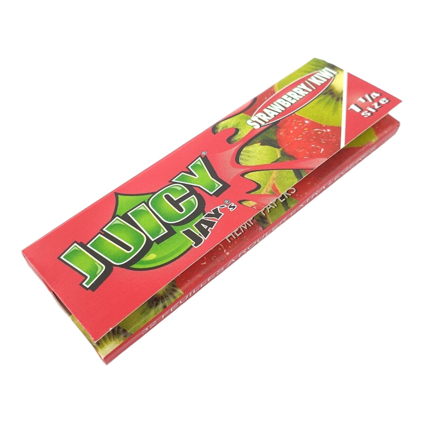 Juicy Jays Strawberry/Kiwi 1 1/4 Flavoured Hemp Rolling Papers