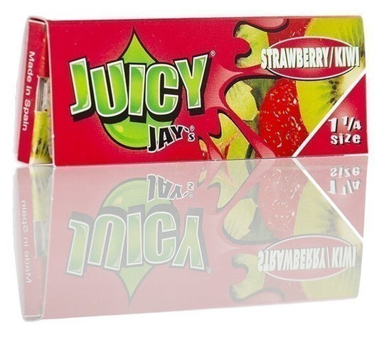 Juicy Jays Strawberry/Kiwi 1 1/4 Flavoured Hemp Rolling Papers