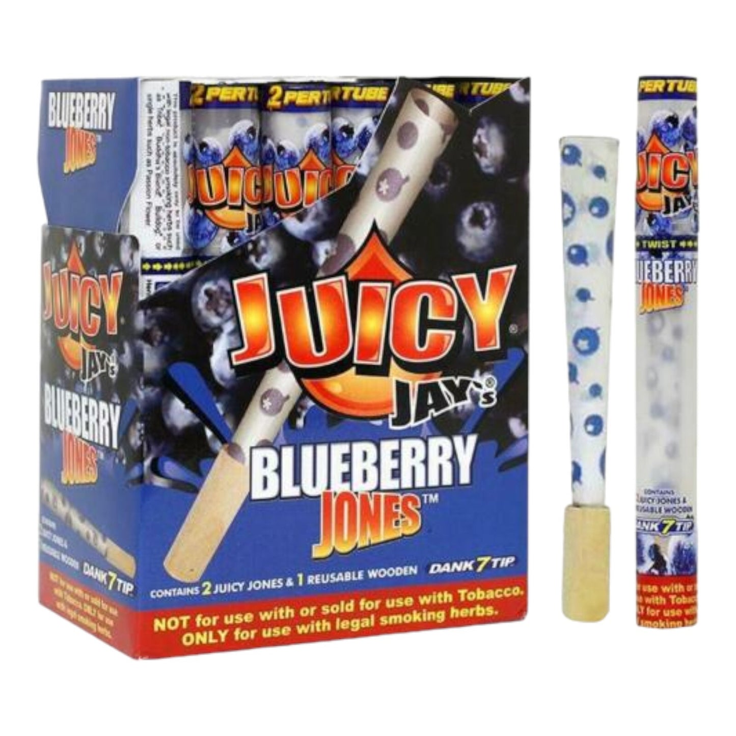 Juicy Jays Blueberry Pre-Rolled Cones Box of 24