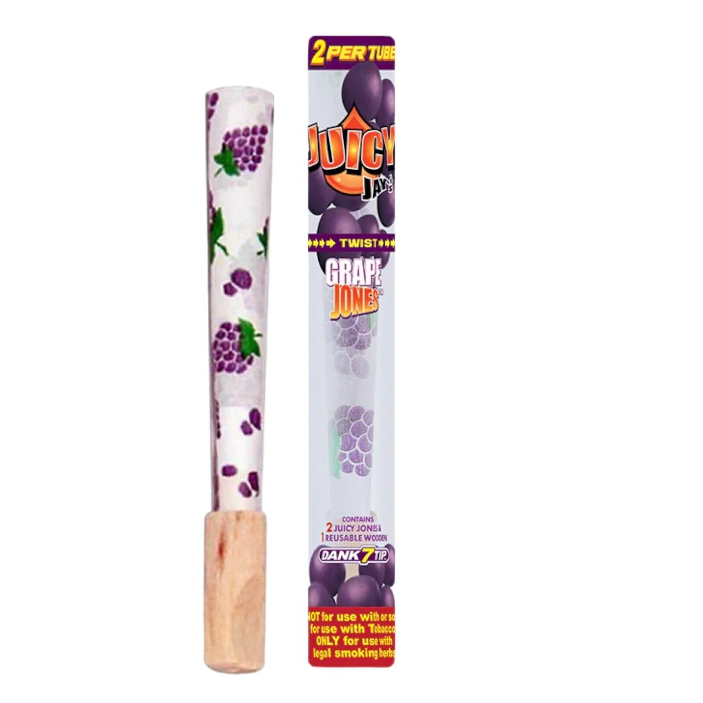 Juicy Jays Grape Pre-Rolled Tube - 2 Cones