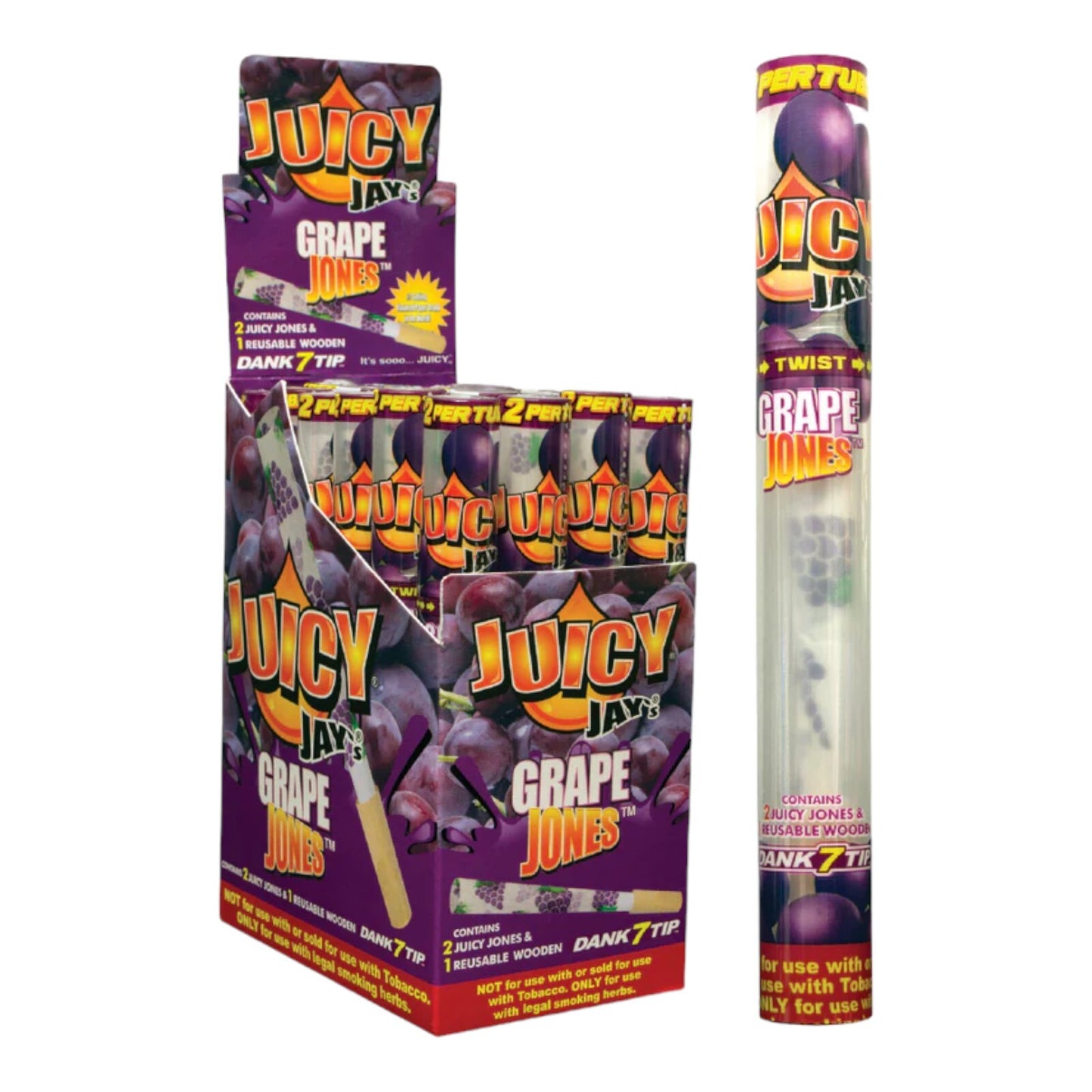 Juicy Jays Grape Pre-Rolled Cones Box of 24