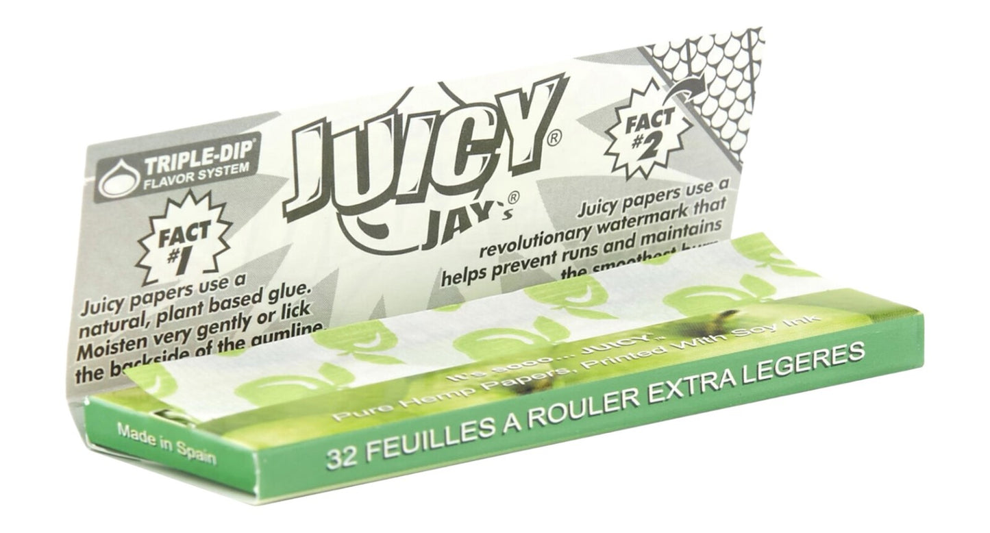 Juicy Jays Green Apple King Size Hemp Papers