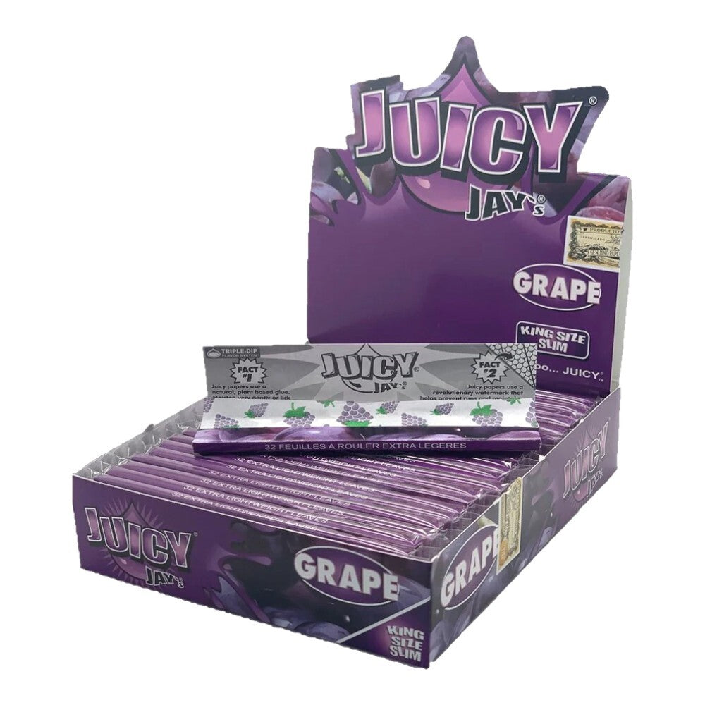 Juicy Jays Grape King Size Rolling Papers Box of 24