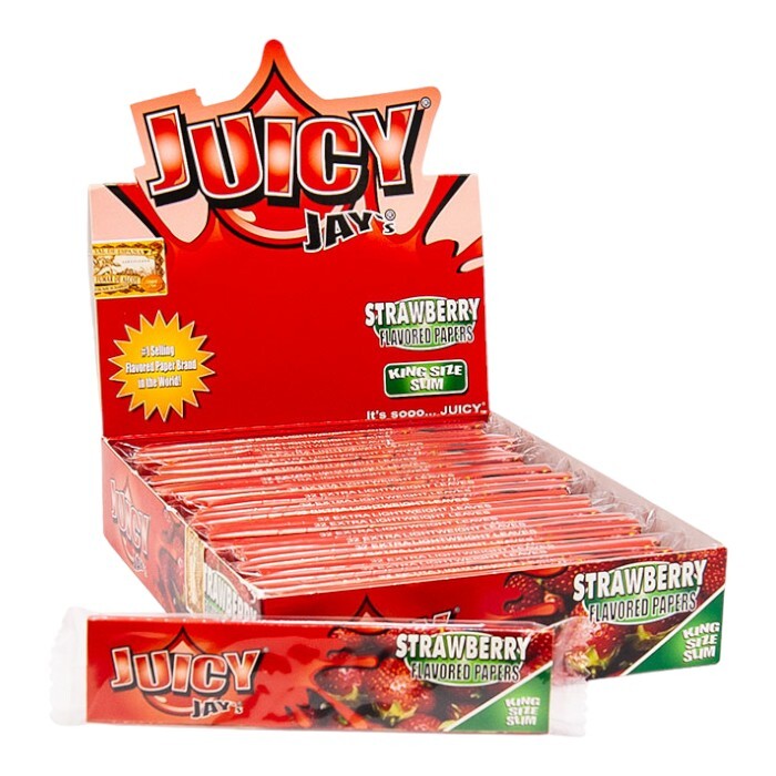 Juicy Jays Strawberry King Size Rolling Papers Box of 24