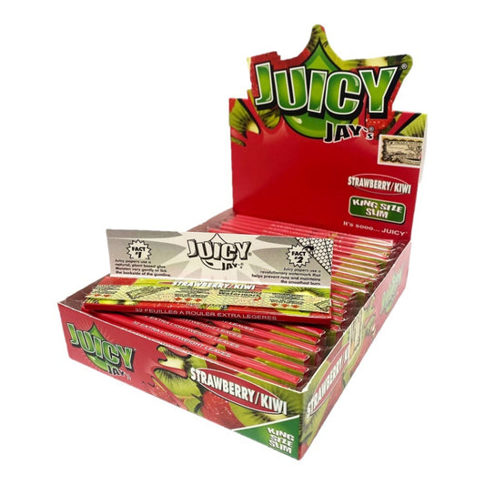 Juicy Jays Strawberry Kiwi King Size Rolling Papers Box of 24