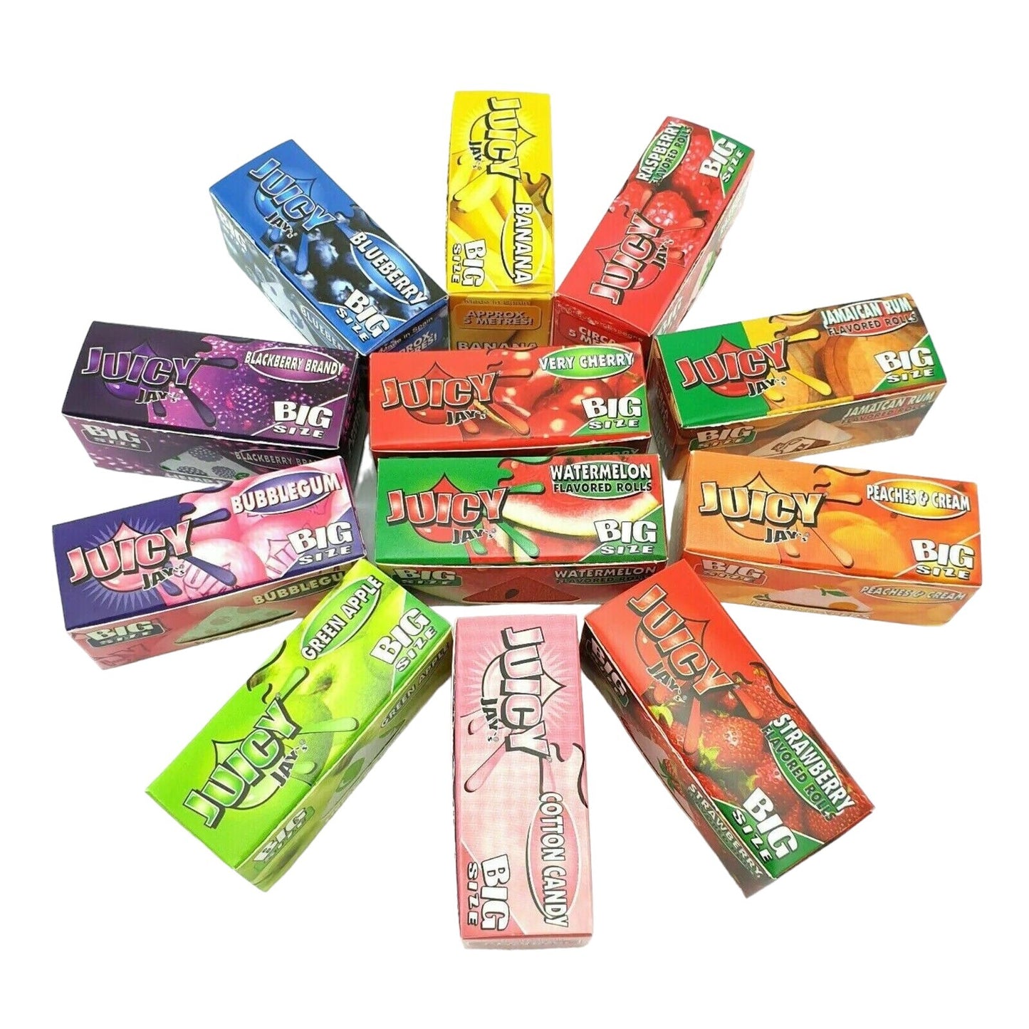 Juicy Jays Mix Flavoured Rolling Papers - 24 Rolls