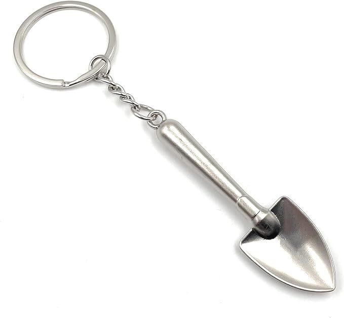 Stainless Steel Shovel Tool Keyring