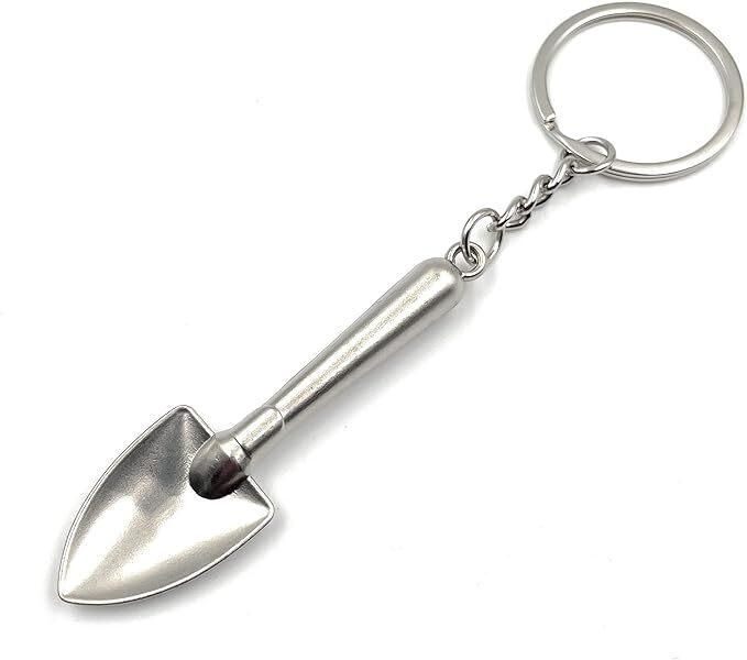 Stainless Steel Shovel Tool Keyring