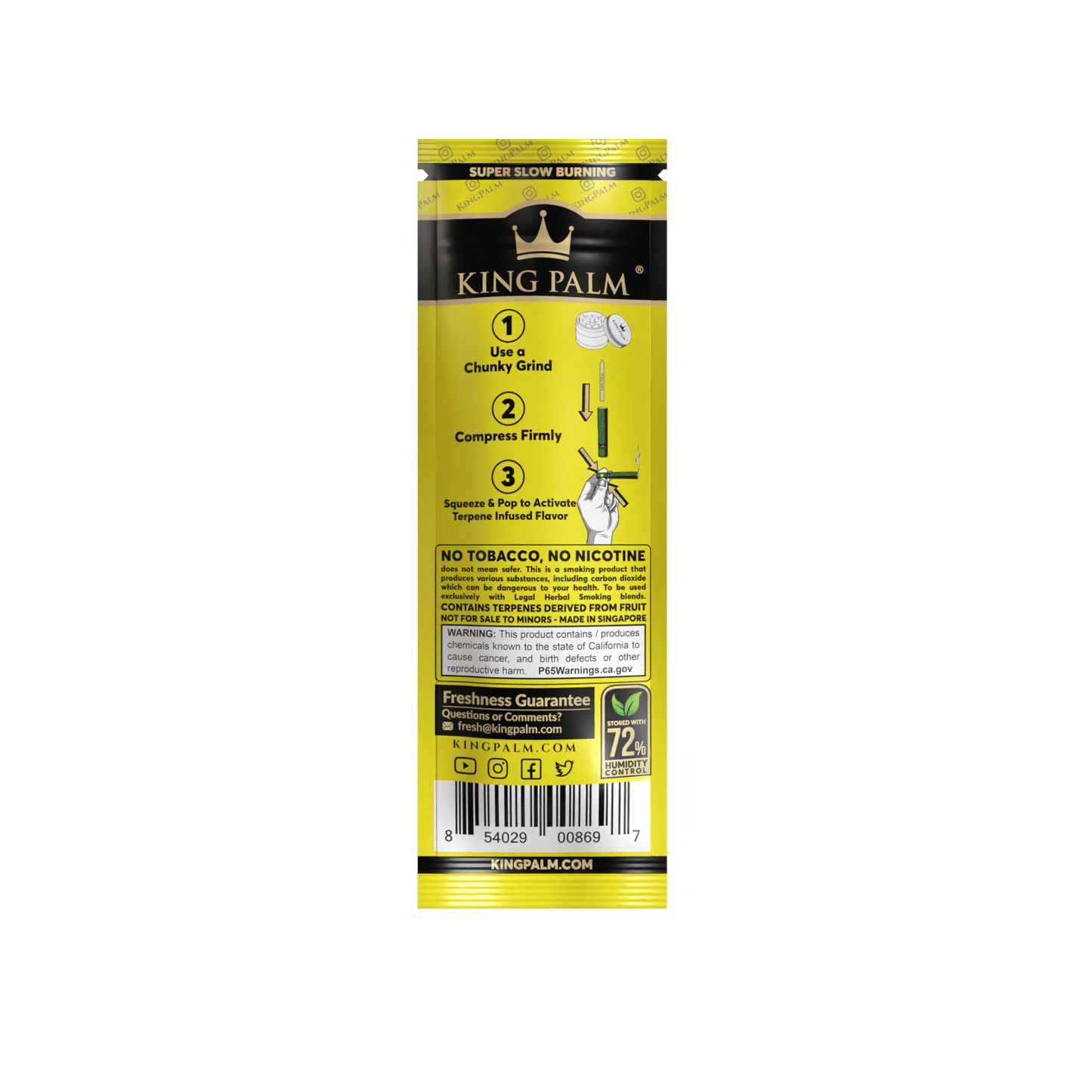 King Palm Banana Cream Rolls - 2 Pack