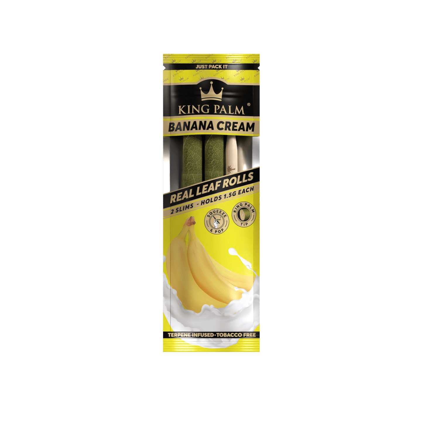 King Palm Banana Cream Rolls - 2 Pack