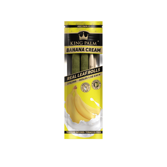 King Palm Banana Cream Rolls - 2 Pack