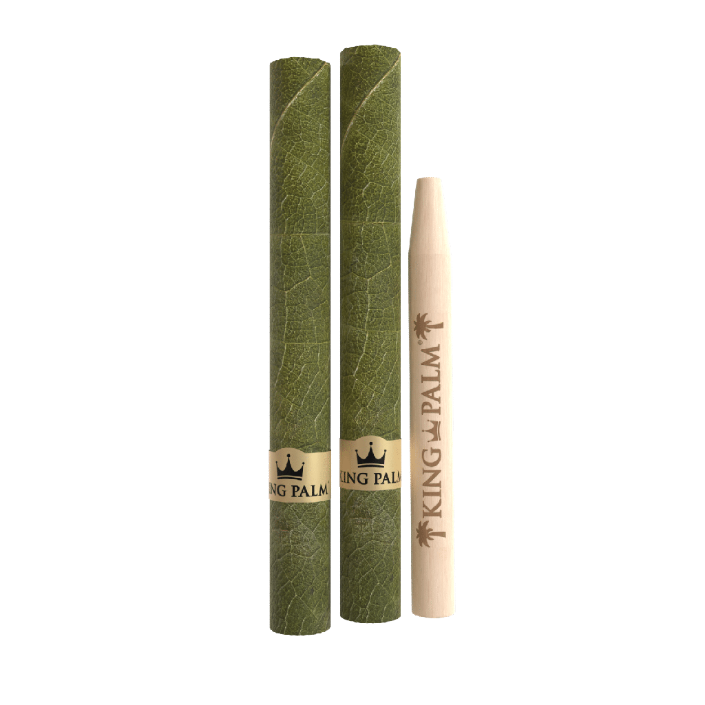 King Palm Peach Blue Grape - 2 Minis Smoking