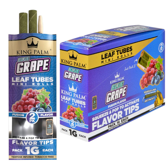 King Palm Peach Blue Grape - 2 Minis Smoking