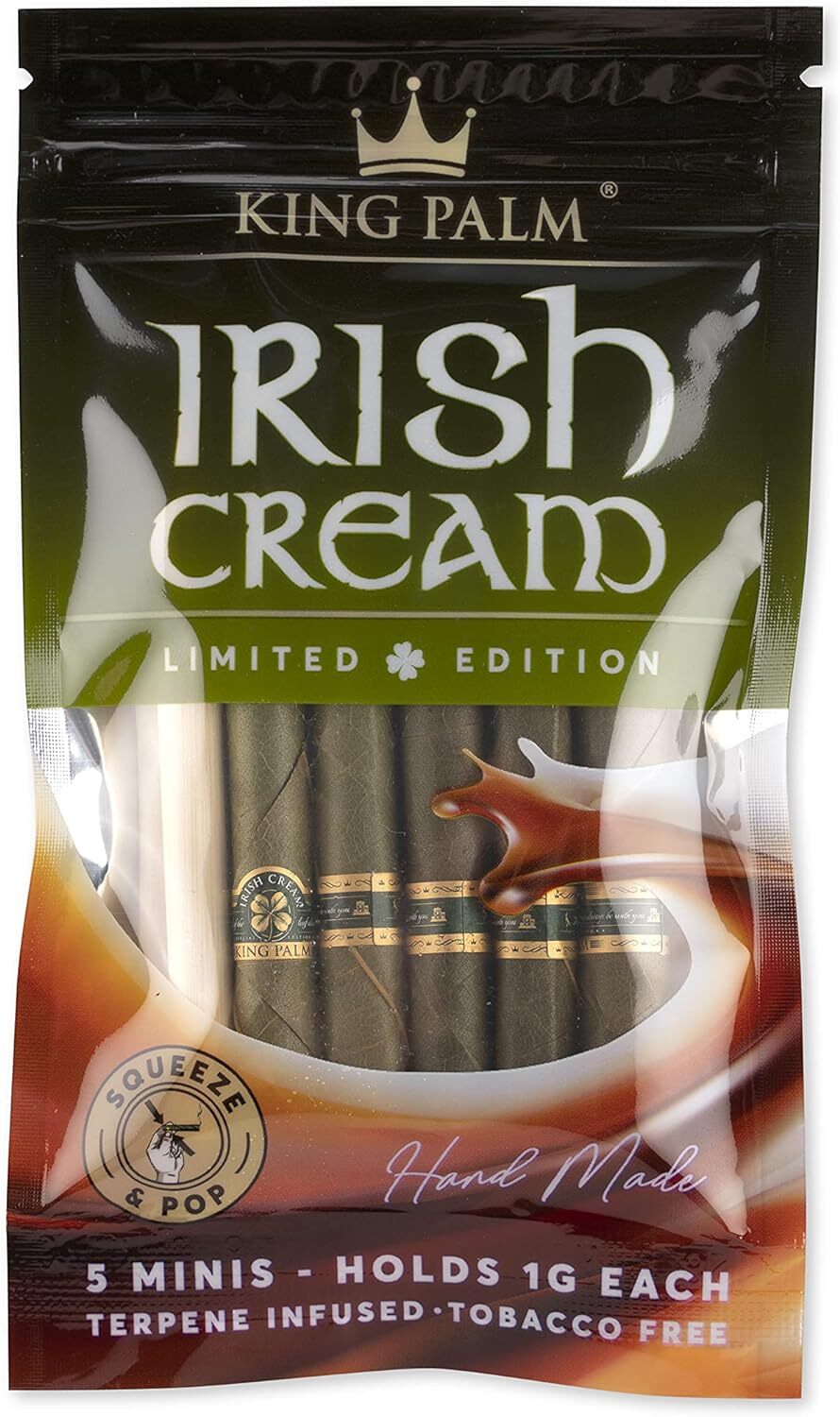 King Palm Irish Cream Rolls - 5 Pack