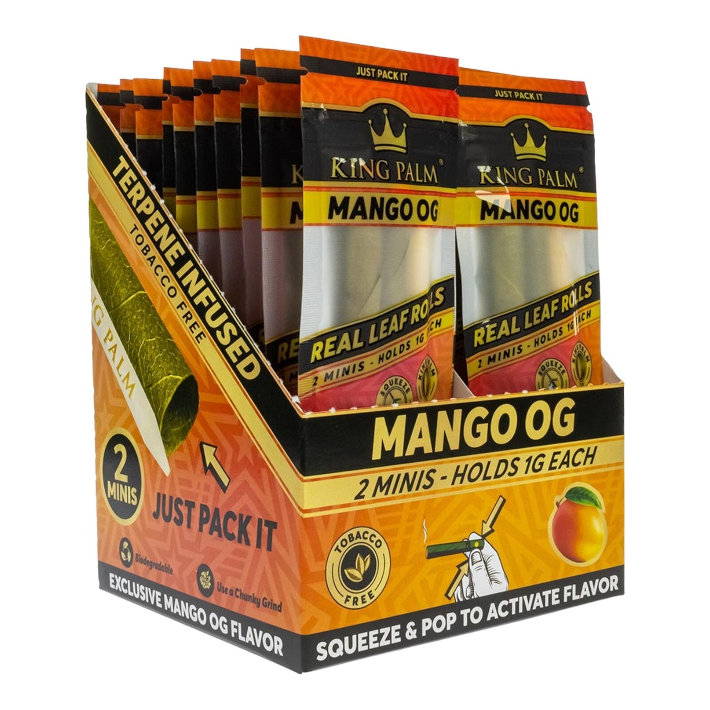 King Palm Mango OG Mini Rolls - 20 Pack