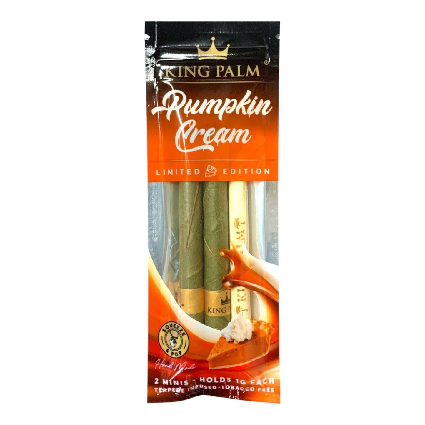 King Palm Pumpkin Cream Flavoured Rolls - 20 Pack