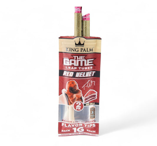 King Palm Peach The Game - Red Velvet - 2 Minis Smoking Roll Tobacco Herbs