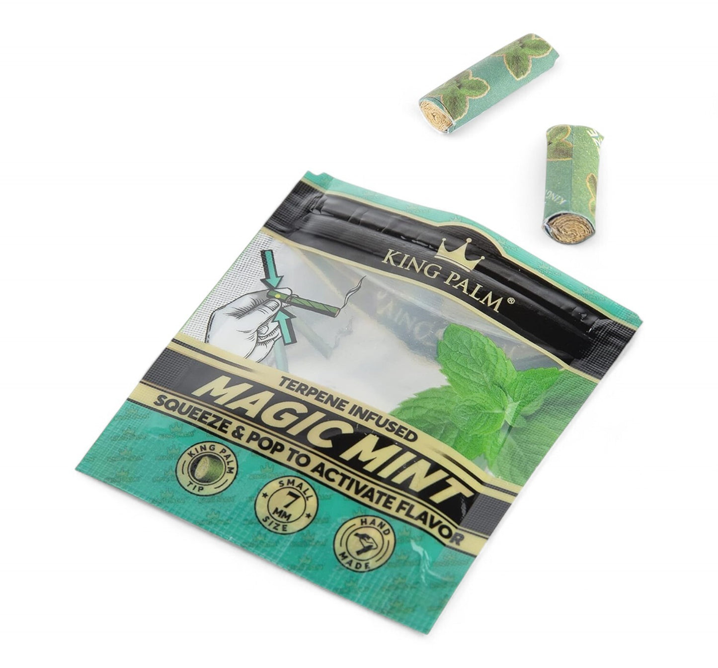 King Palm Magic Mint Flavoured Filter Tips Smoking Tobacco - 2 Tips