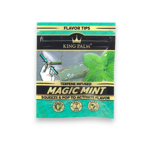 King Palm Magic Mint Flavoured Filter Tips Smoking Tobacco - 2 Tips