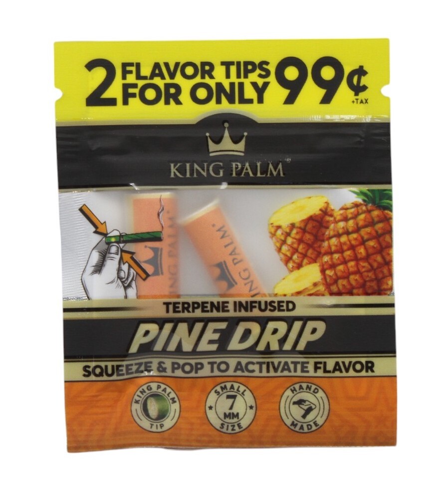 King Palm Pine Drip Flavoured Filter Tips - 2 Tips