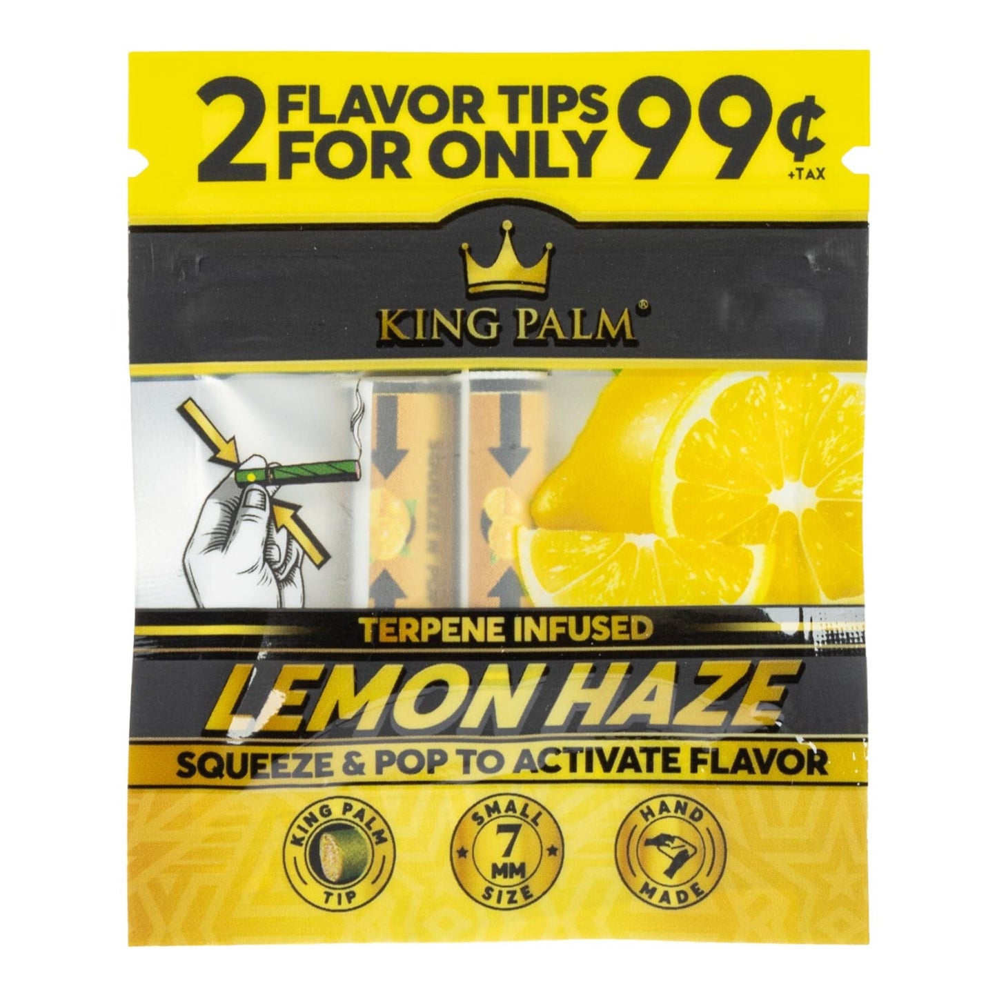 King Palm Lemon Haze Flavoured Filter Tips - 2 Tips