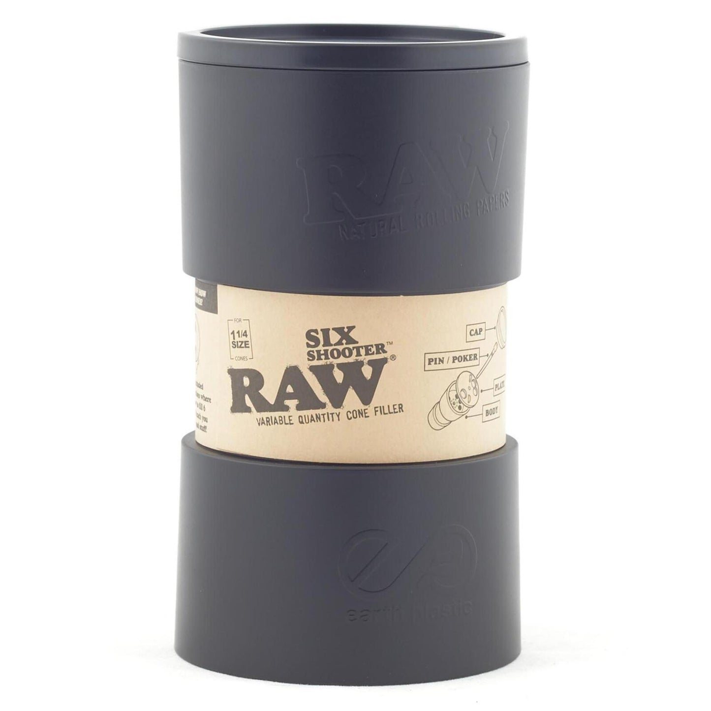 RAW Six Shooter Filling Machine for 1 1/4 Pre Rolled Cones