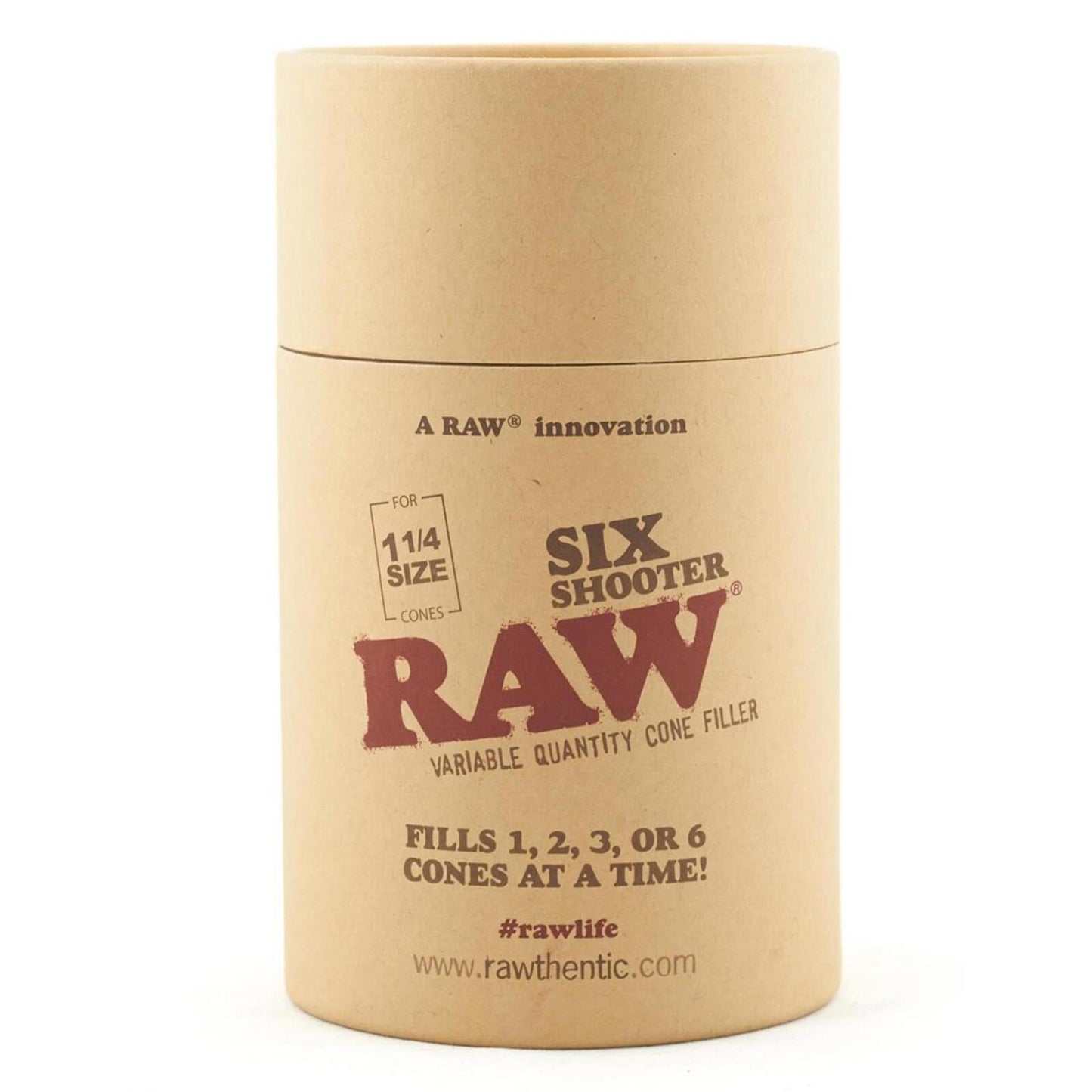 RAW Six Shooter Filling Machine for 1 1/4 Pre Rolled Cones