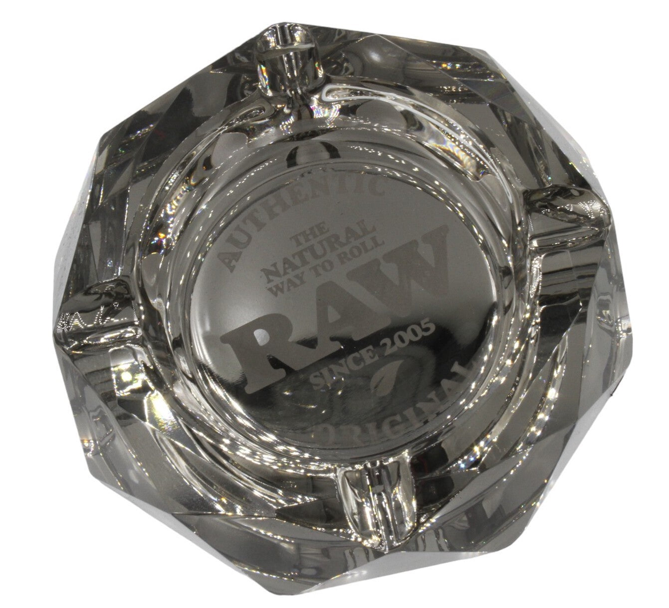 RAW Prism Glass Ashtray - Dark Side