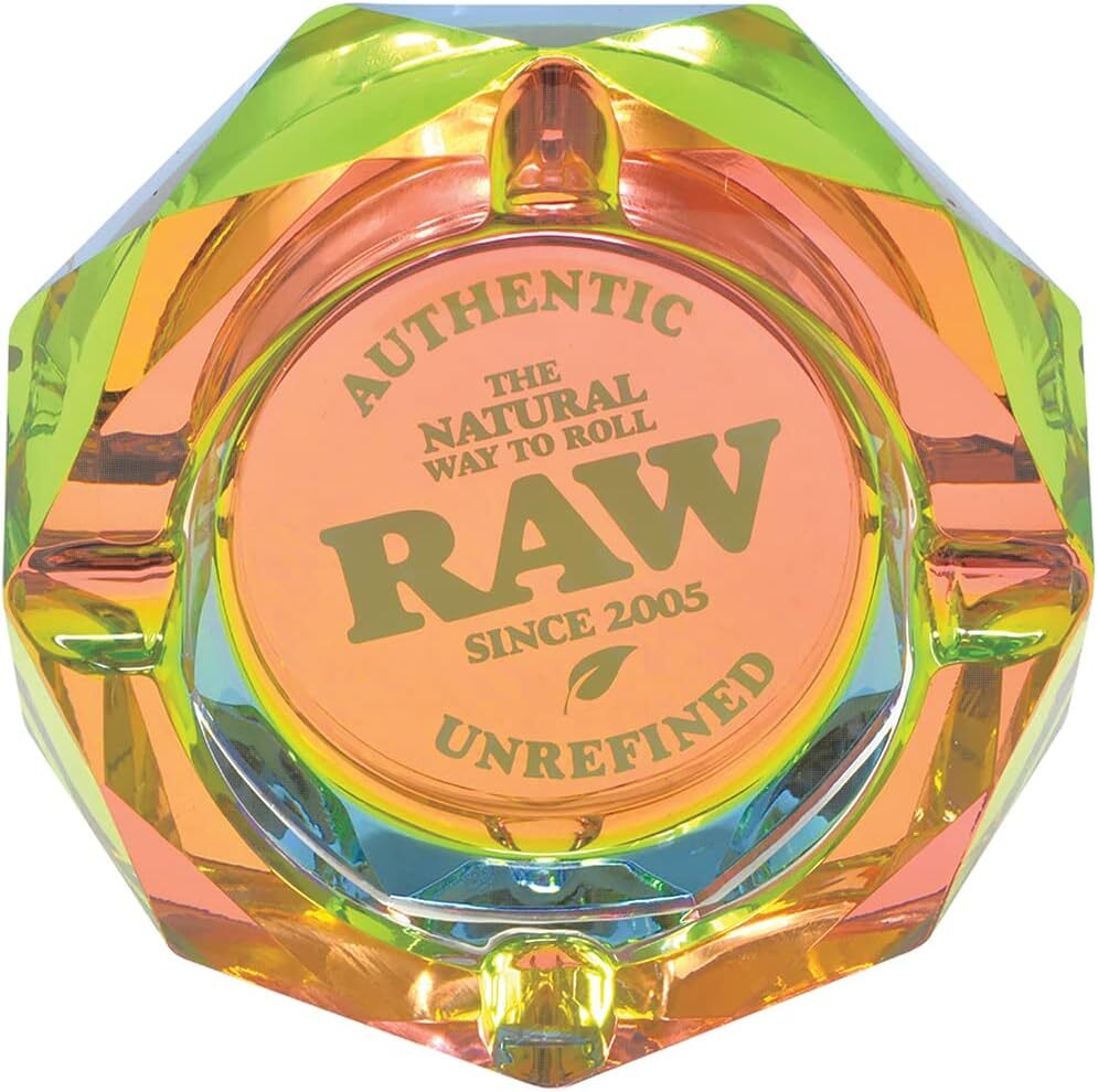 RAW Prism Glass Ashtray - Rainbow