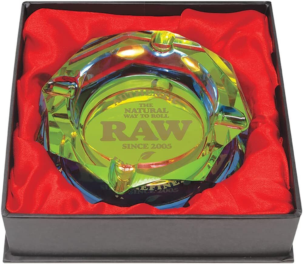 RAW Prism Glass Ashtray - Rainbow