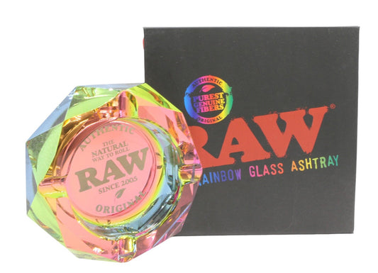 RAW Prism Glass Ashtray - Rainbow