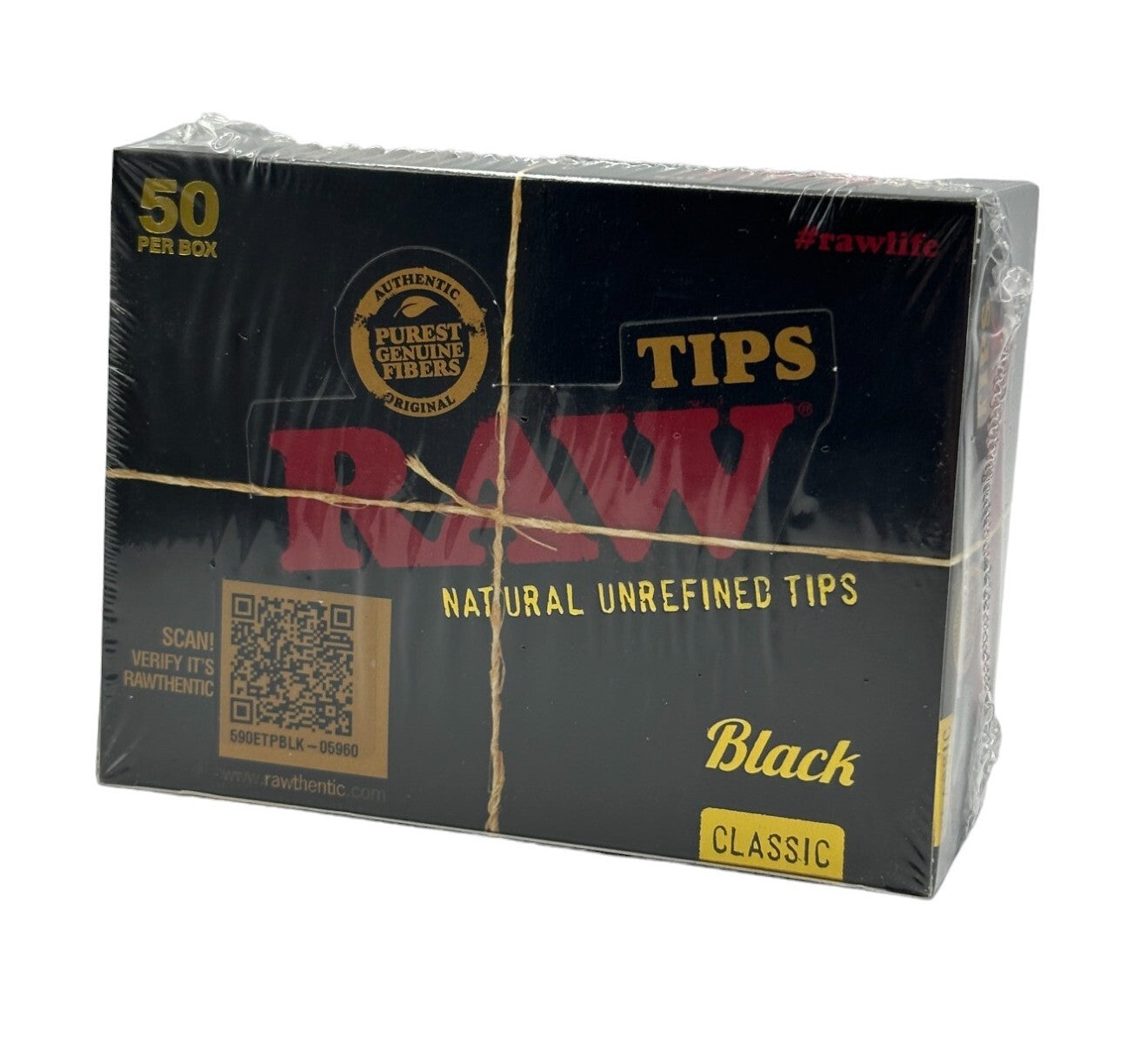 Box of 50 RAW Black Original Tips