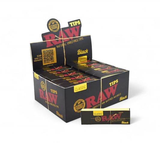 Box of 50 RAW Black Original Tips