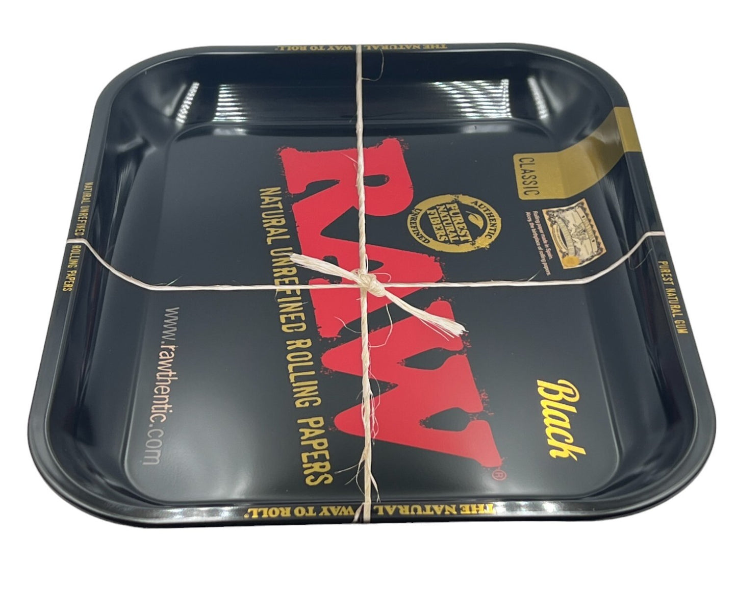 Large Raw Metal Rolling Tray - Classic Design