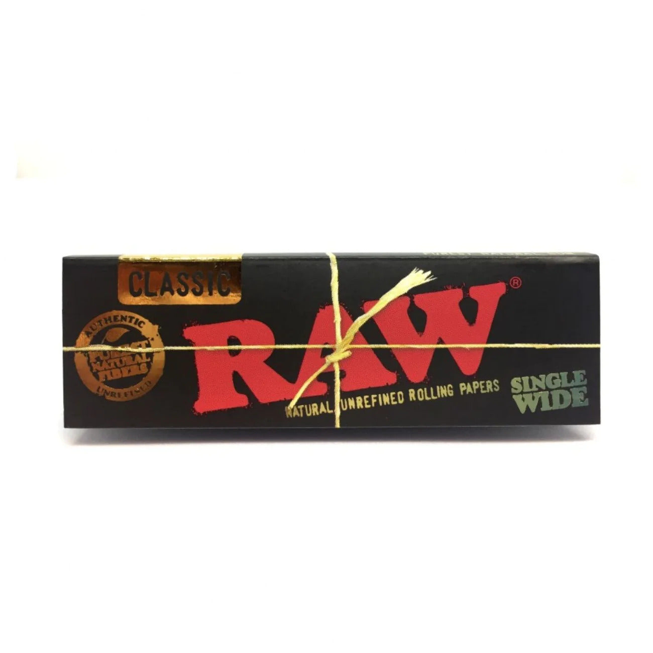 RAW Black Ultra Thin Single Wide Papers - 50 Leaf Book