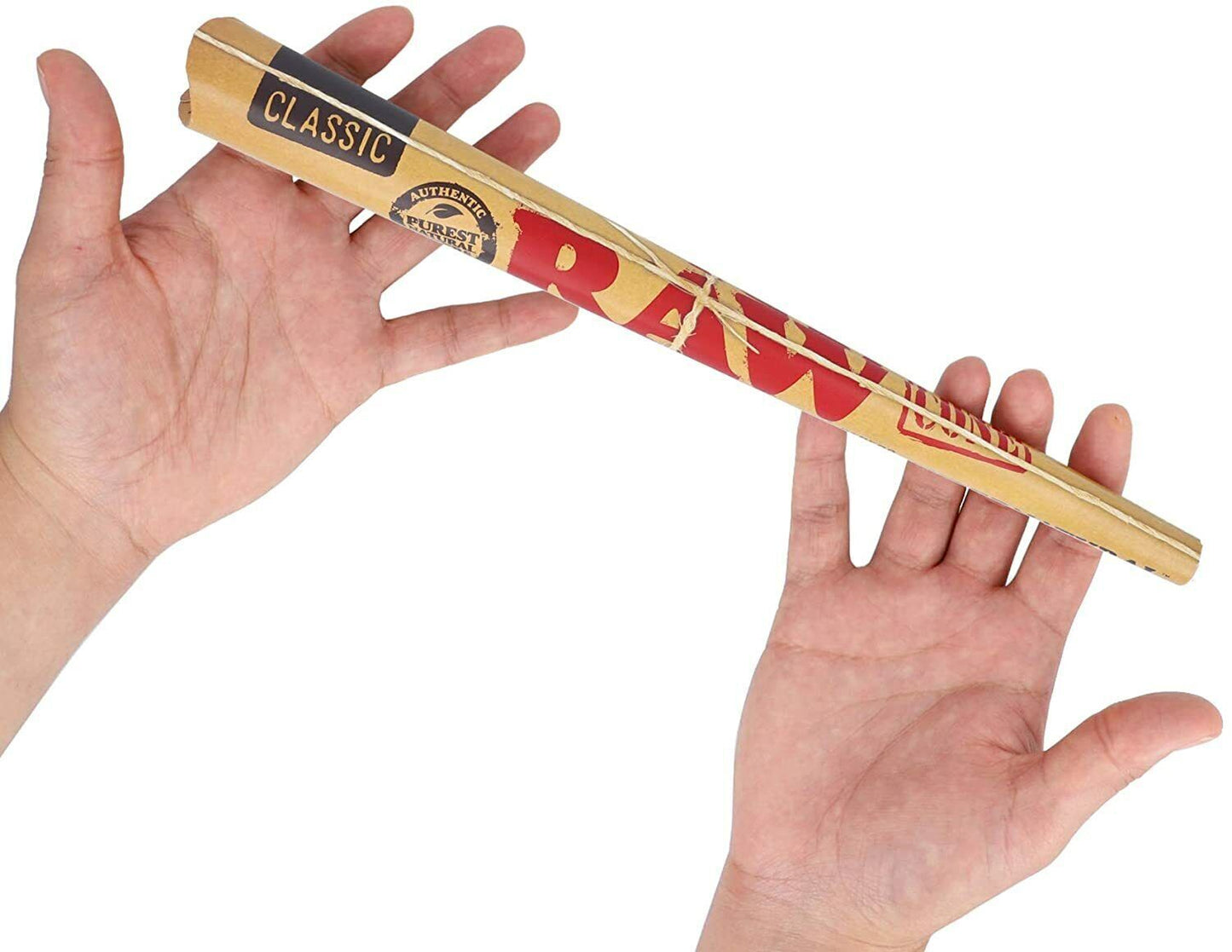 Raw 30.5cm Classic 12" Extra Long Pre Rolled Cone