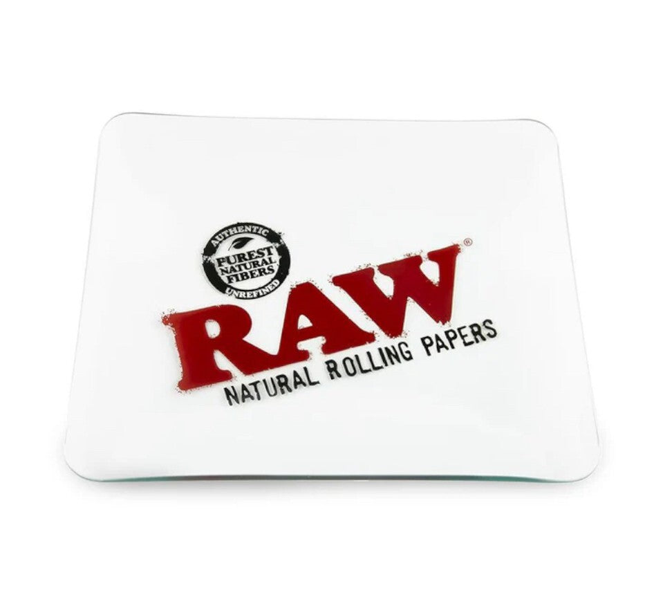 RAW Double Thick Glass Rolling Tray (32 X 26.5cm)