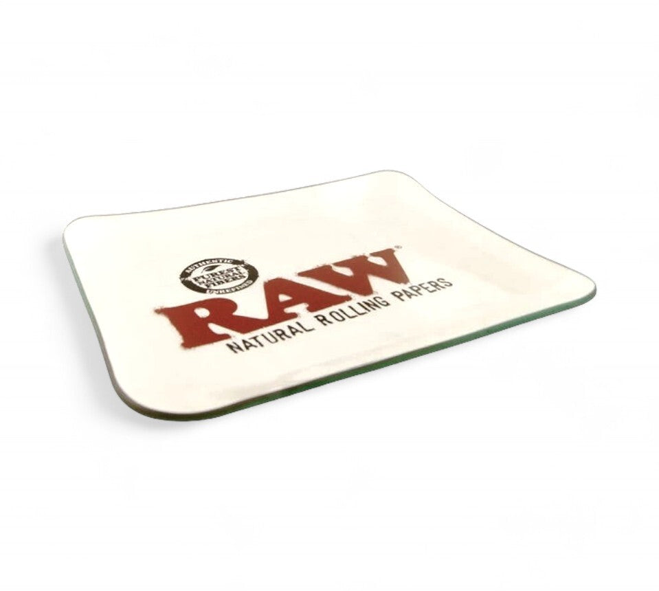 RAW Double Thick Glass Rolling Tray (32 X 26.5cm)