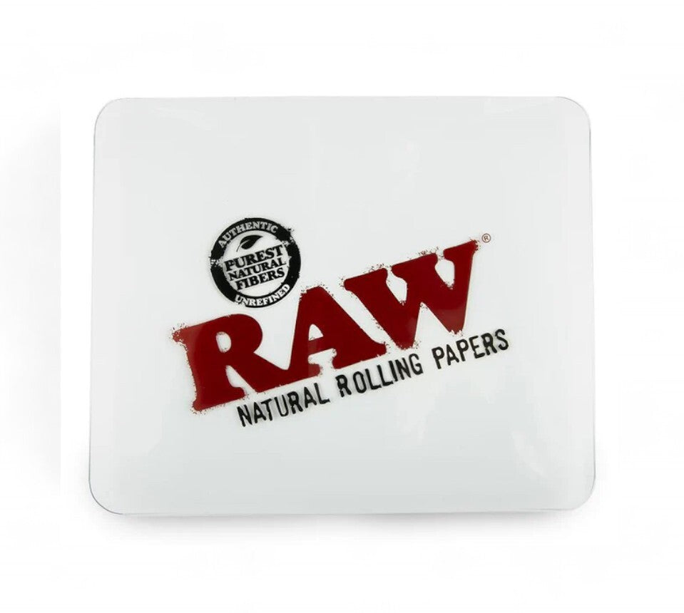 RAW Double Thick Glass Rolling Tray (32 X 26.5cm)