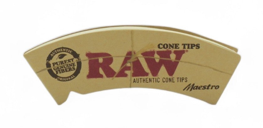 Box of 24 RAW Cone Tips Natural Paper Filter