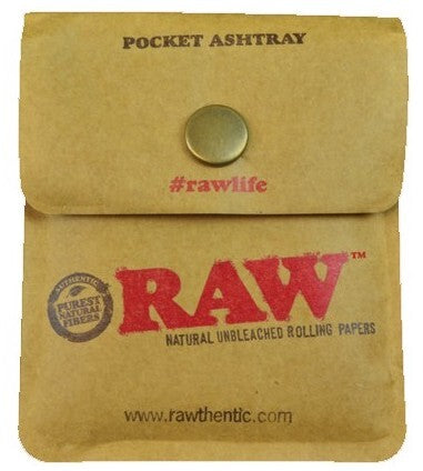 Raw Pocket Ashtray Portable Flexible Foil Pouch