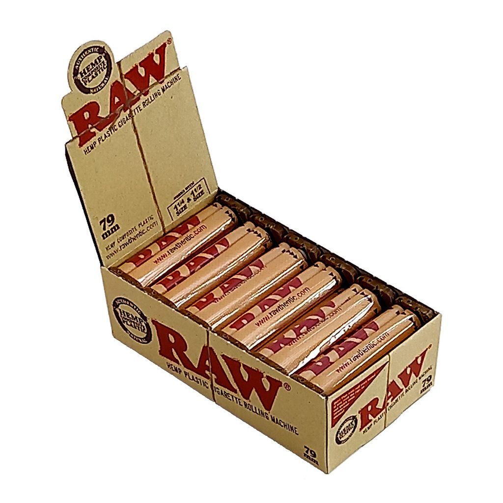 RAW 79mm 2-Way Machine  Hemp Eco Plastic Tobacco Roller