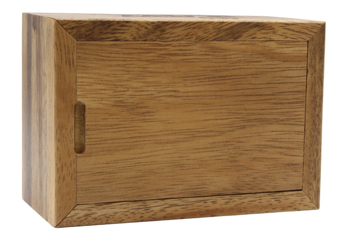 RAW Acacia Wood Storage Box with Slide Top Lid - Small