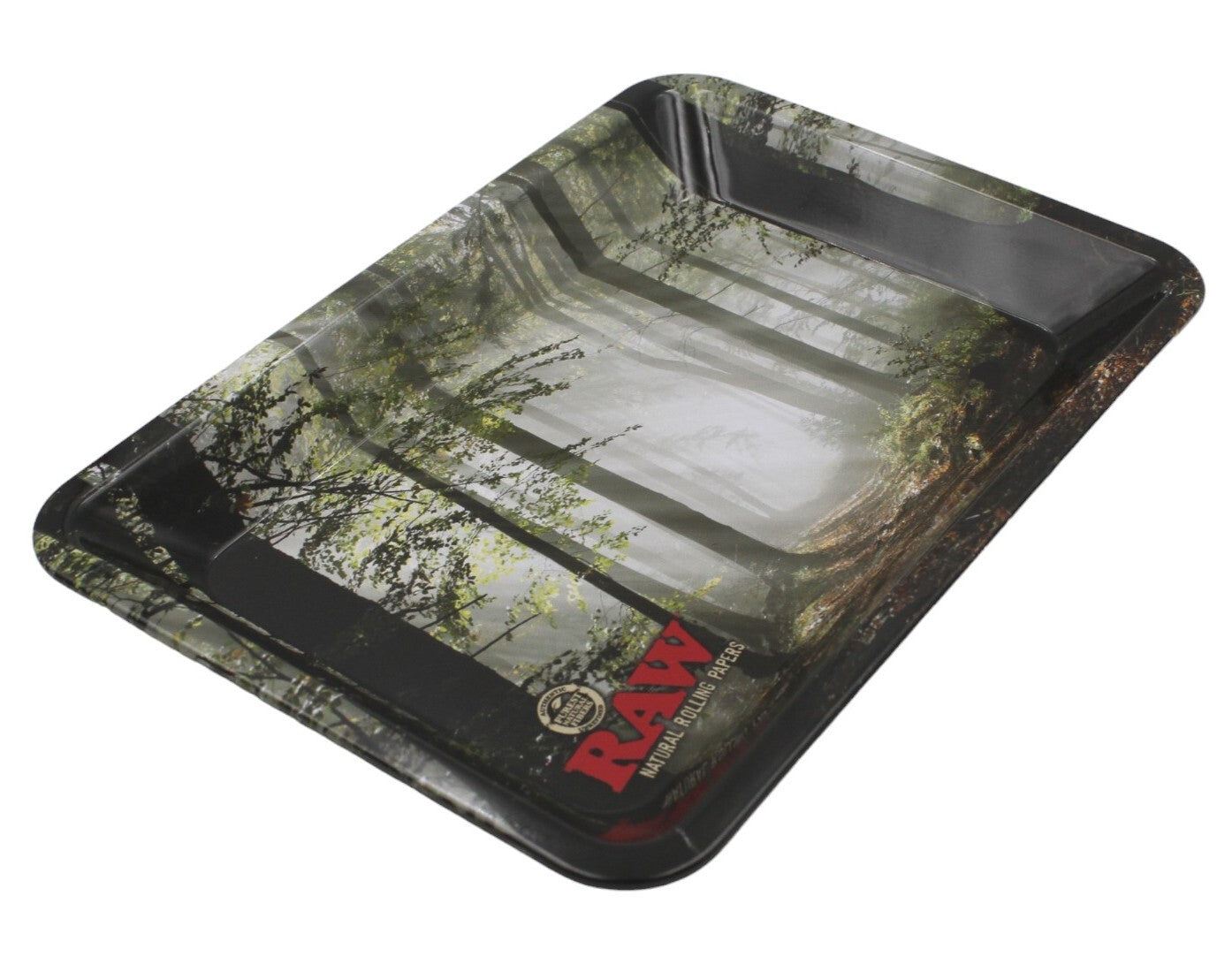 RAW Metal Rolling Tray - Smokey Forest - Mini (18x12cm)