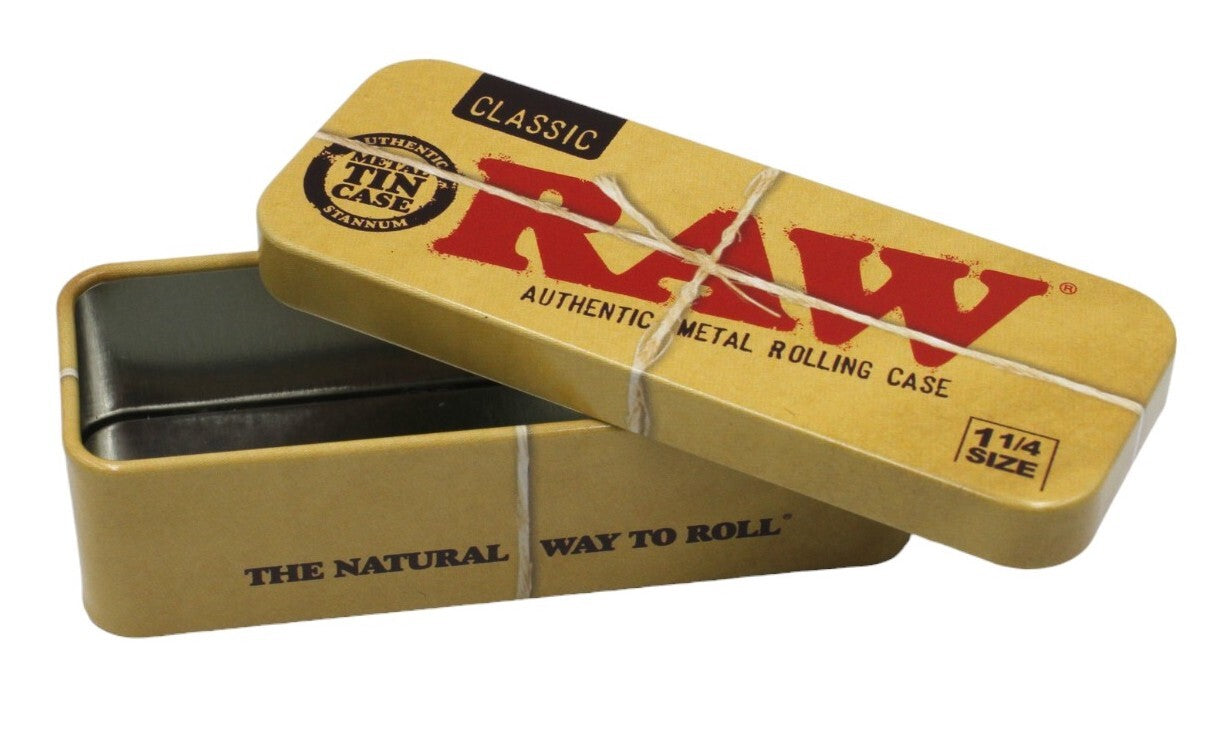 RAW Classic 1 1/4 Size Metal Tin Case